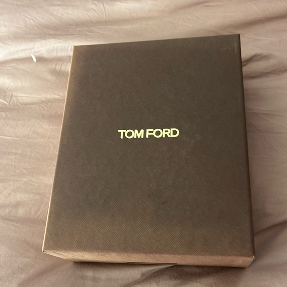 Tom Ford eyeglass box, case and polishing cloth